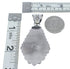 Navajo Wild Horse Turquoise And Authentic Sterling Silver Pendant JX125309